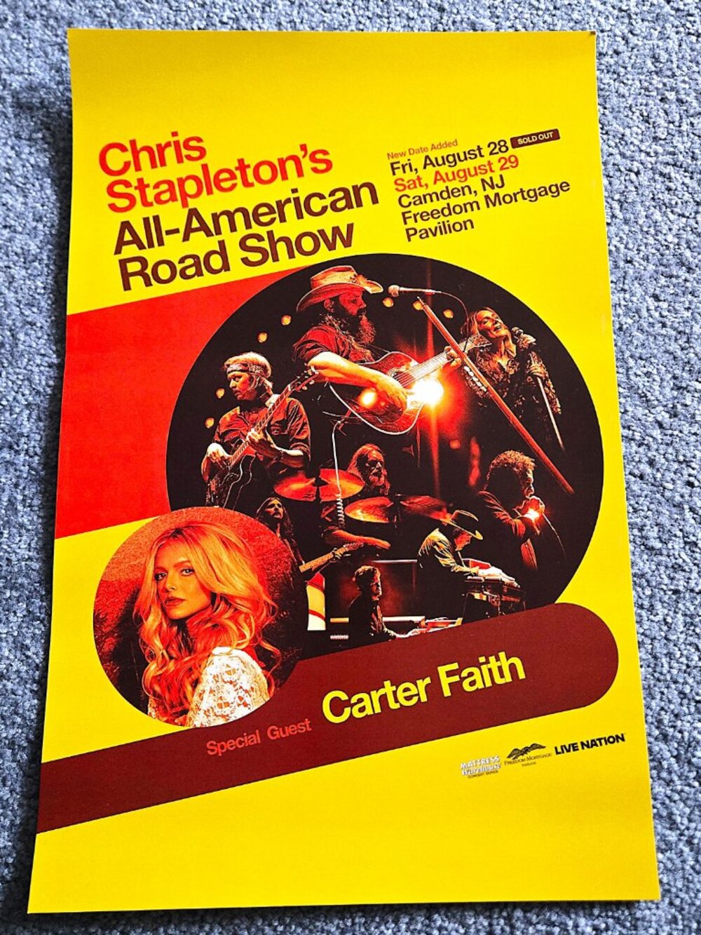 Chris Stapleton (2) 11"x17" 2026 All American Road Show Poster Lot - Picture 2 of 3